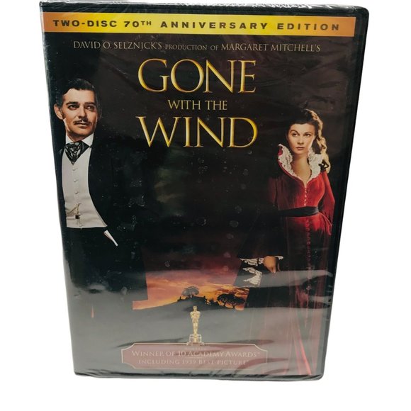 Gone With The Wind 2 Disc 70th Anniversary Edition DVD New In Package - Picture 1 of 8